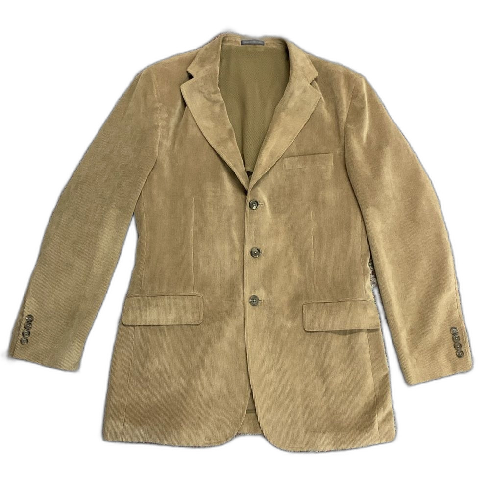 LaCrosse Men's Tan Corduroy 3 Button Front Classic Tailored Sport Coat Size 42L